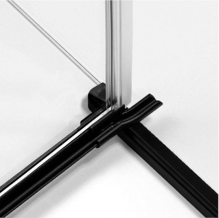 Душевая дверь New Trendy Avexa Black 80 L EXK-1546 профиль Черный стекло прозрачное