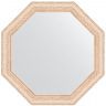 Зеркало Evoform Octagon 55х55 BY 3972 в багетной раме - Беленый дуб 57