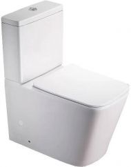 Унитаз компакт SantiLine SL-5017 Белый с бачком и сиденьем Микролифт