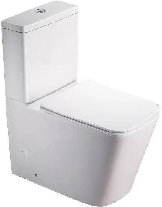 Унитаз компакт SantiLine SL-5017 Белый с бачком и сиденьем Микролифт