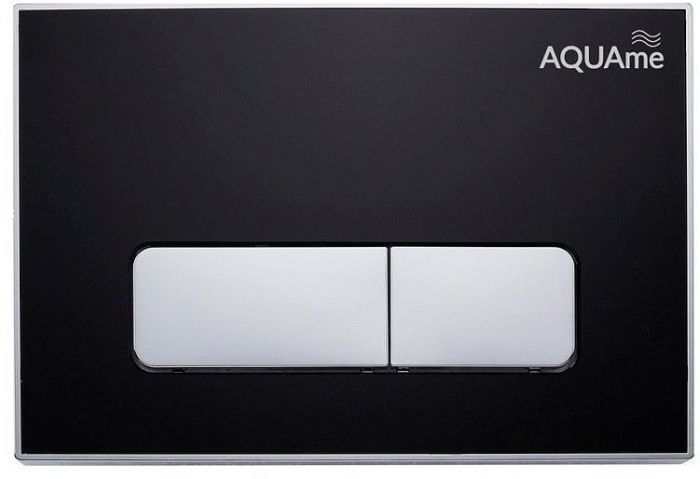 Клавиша смыва AQUAme AQM4104B цвет Черный Хром глянцевый