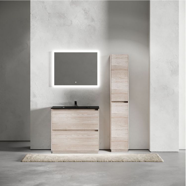 Тумба напольная под раковину SANCOS Libra Floor, дуб галифакс натуральный 890х450х840 мм, LB90FEG