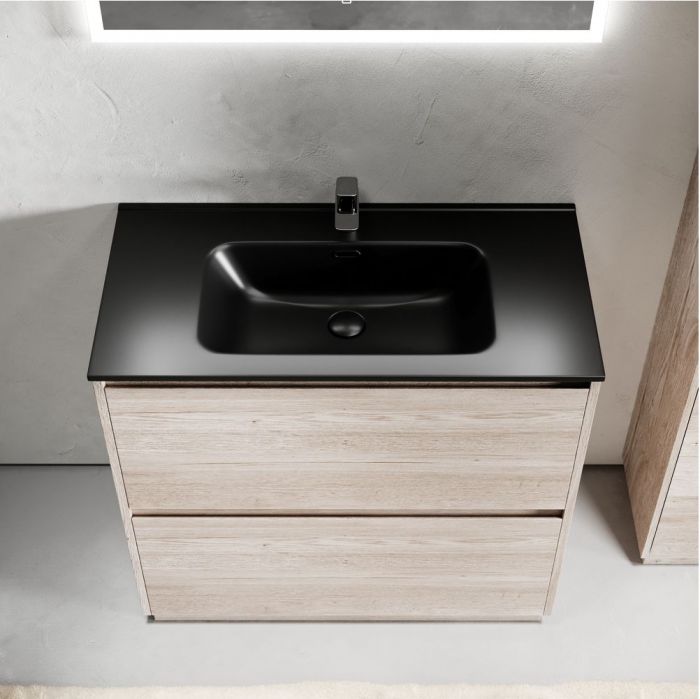 Тумба напольная под раковину SANCOS Libra Floor, дуб галифакс натуральный 890х450х840 мм, LB90FEG