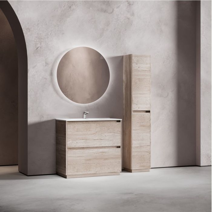 Тумба напольная под раковину SANCOS Libra Floor, дуб галифакс натуральный 890х450х840 мм, LB90FEG