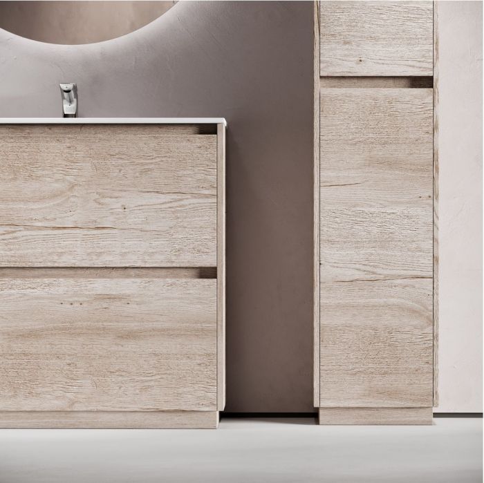 Тумба напольная под раковину SANCOS Libra Floor, дуб галифакс натуральный 890х450х840 мм, LB90FEG