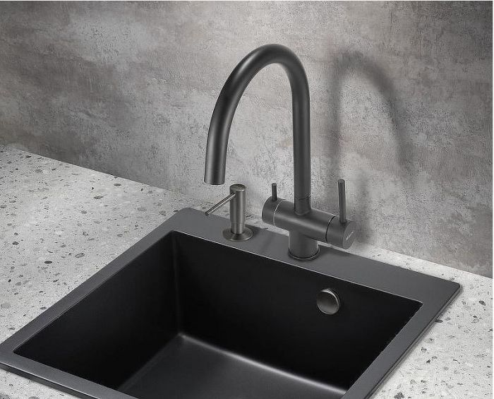 Смеситель для кухни Milacio Ultra MCU.554.TB Total Black