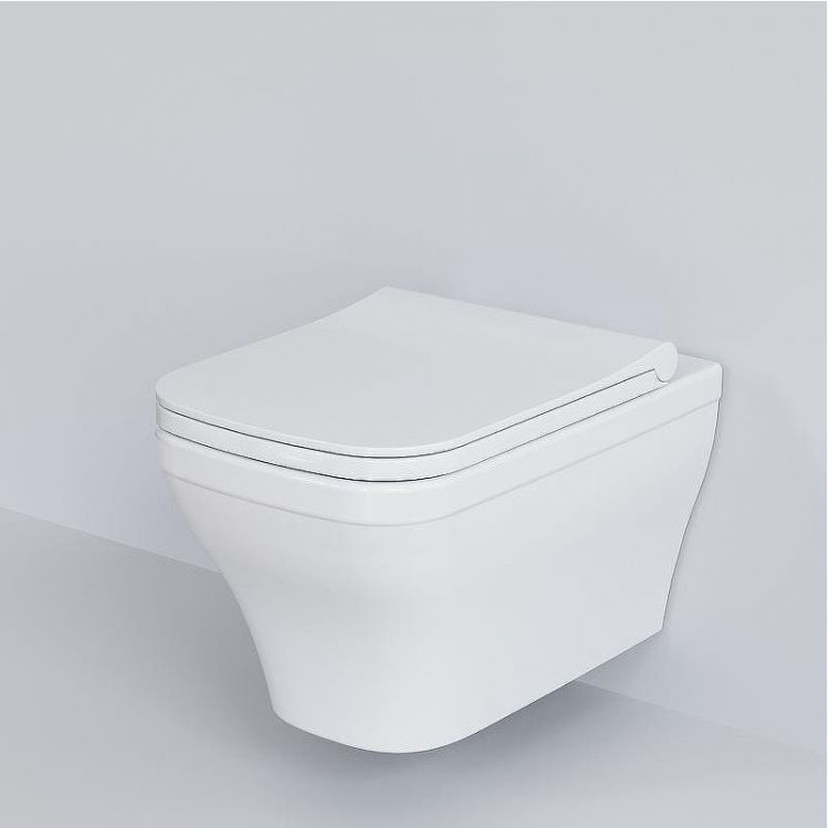 Унитаз Ambassador Benefit 203T20001R подвесной Белый глянцевый без сиденья