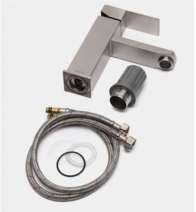 Смеситель для раковины Fmark FS8101 цвет Сатин