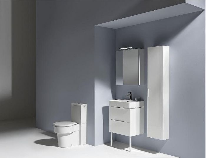 Зеркальный шкаф Laufen Base 60 4.0275.2.110.261.1 R с подсветкой Белый глянец