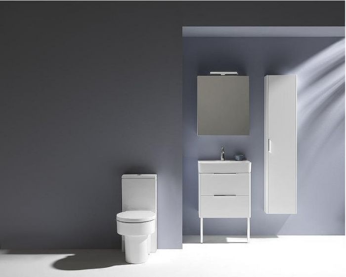 Зеркальный шкаф Laufen Base 60 4.0275.2.110.261.1 R с подсветкой Белый глянец