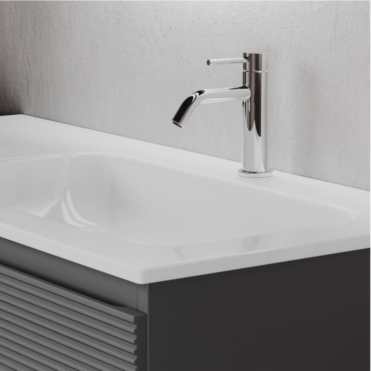 Тумба подвесная SANCOS под раковину правая Folk, Grey soft 995х445х500, FL100RGS