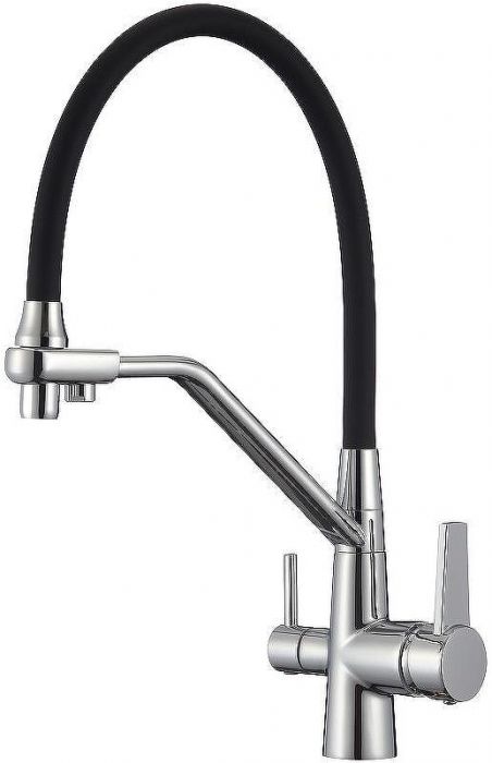 Смеситель для кухни D-Lin D159317 Хром Черный