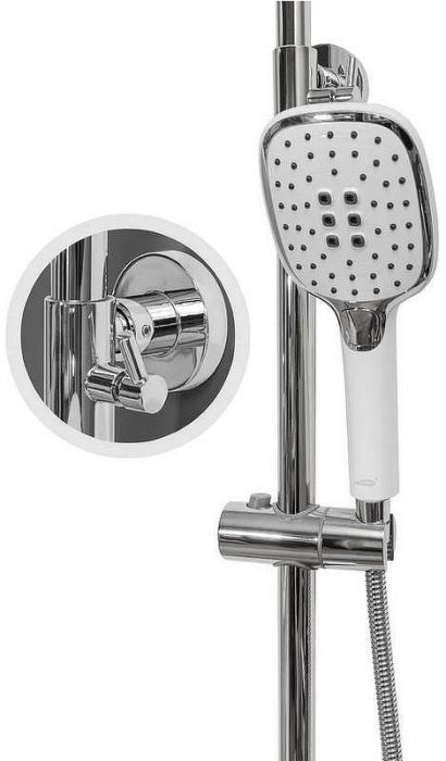 Душевая система Hansberge Opera H5033W Хром Белая