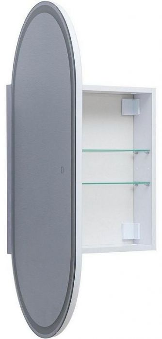 Зеркальный шкаф Aquanet Монте 50 344787 с подсветкой Белый