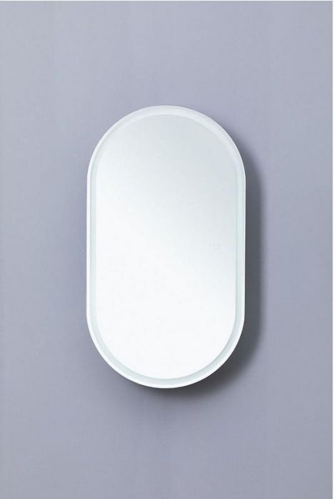 Зеркальный шкаф Aquanet Монте 50 344787 с подсветкой Белый