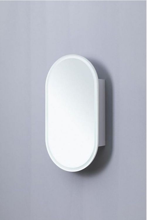 Зеркальный шкаф Aquanet Монте 50 344787 с подсветкой Белый