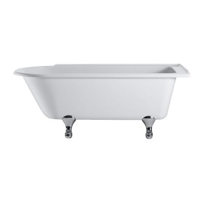 Ванна акриловая Burlington Hampton 170x75, E14 правая с ножками E10 CHR хром