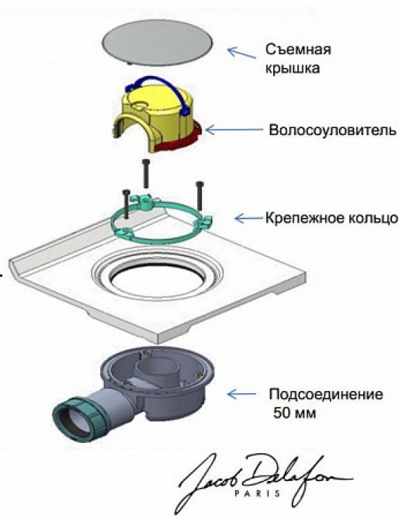 Душевой поддон 90х90 см Jacob Delafon Flight Neus E62511-00, белый