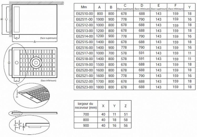 Душевой поддон 90х90 см Jacob Delafon Flight Neus E62511-00, белый