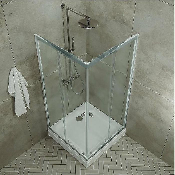 Душевой уголок Triton Вента-Хром 90х90 Щ0000049616 профиль Хром стекло прозрачное
