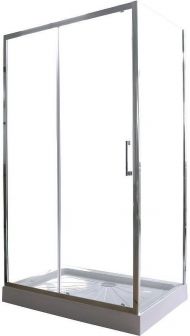 Душевой уголок Ceruttispa Gloria 120x80 профиль Хром стекло прозрачное