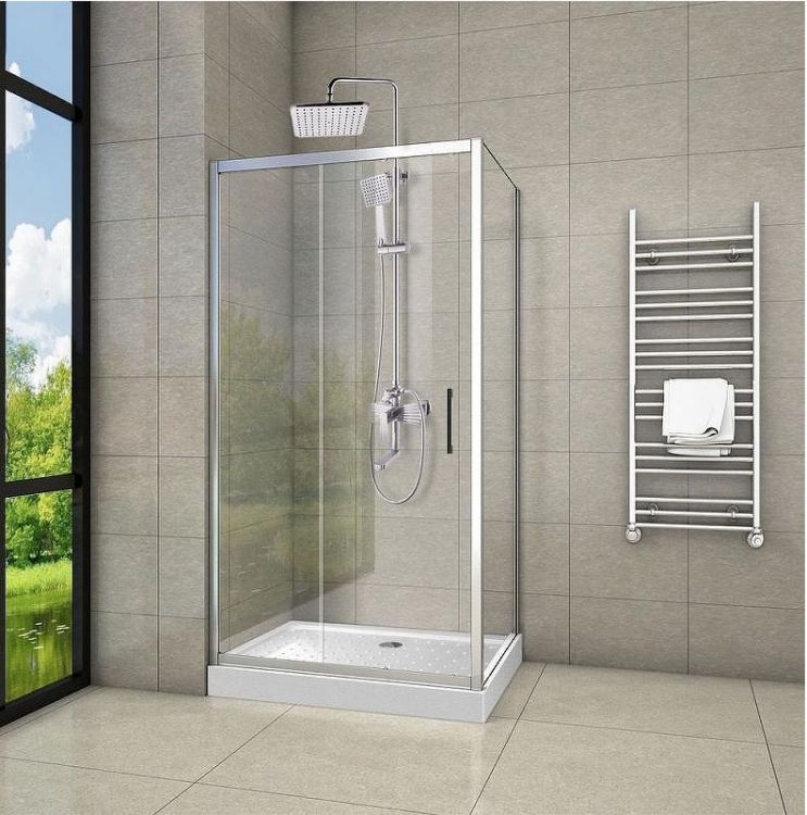 Душевой уголок Ceruttispa Gloria 120x80 профиль Хром стекло прозрачное Душевой уголок Ceruttispa Gloria 120x80 профиль Хром стекло прозрачное