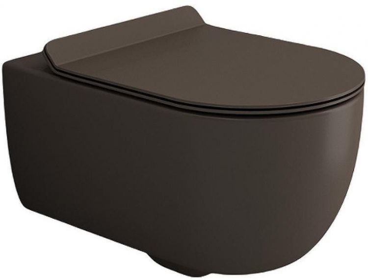 Унитаз Bocchi V-Tondo 1416-025-0129 подвесной Кофейный матовый без сиденья