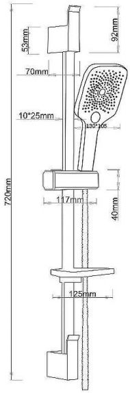 Душевой гарнитур ESKO Eiger SSS1101 Хром Душевой гарнитур ESKO Eiger SSS1101 Хром