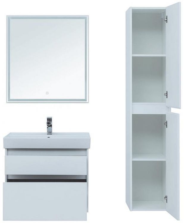 Комплект мебели для ванной Aquanet Nova Lite 75 242903 подвесной Белый