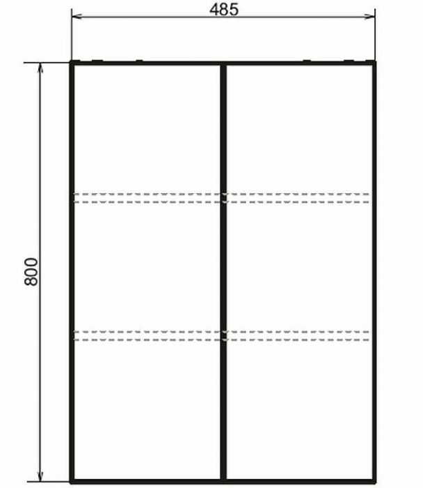 Подвесной шкаф Comforty Порто 50 00-00009245 Дуб темно-коричневый