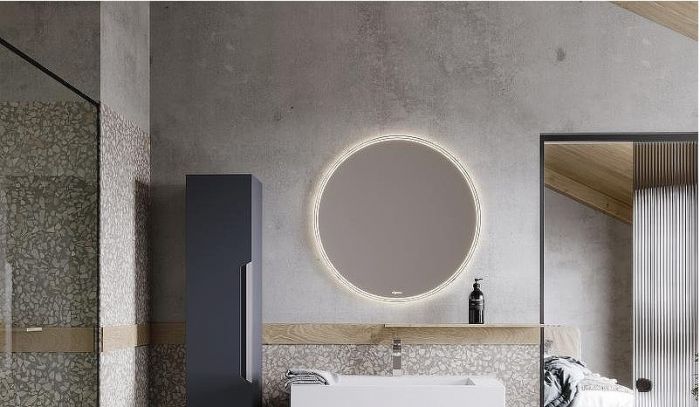 Зеркало Aqwella Moon C 80 MOON0208CH с подсветкой и подогревом с бесконтактным выключателем