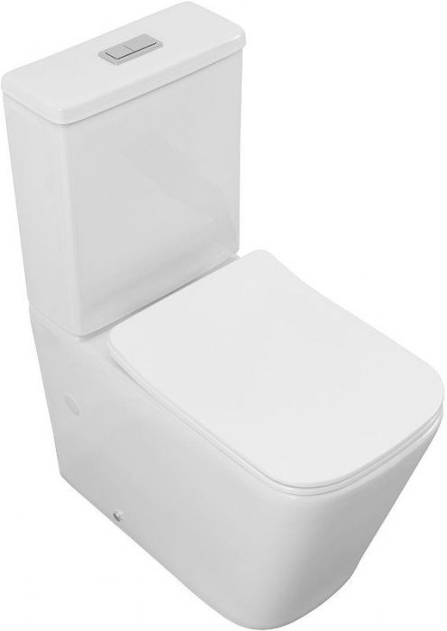Унитаз компакт Logan L2С 331874 цвет Белый без бачка с сиденьем Микролифт