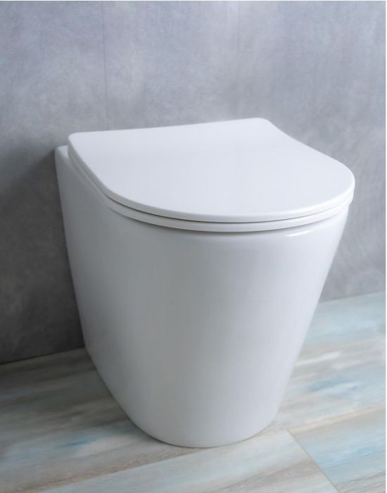 Унитаз Gid Cortado TRS-263 62211Y приставной цвет Белый с сиденьем Микролифт