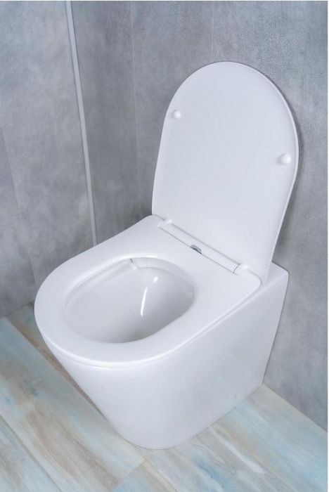 Унитаз Gid Cortado TRS-263 62211Y приставной цвет Белый с сиденьем Микролифт