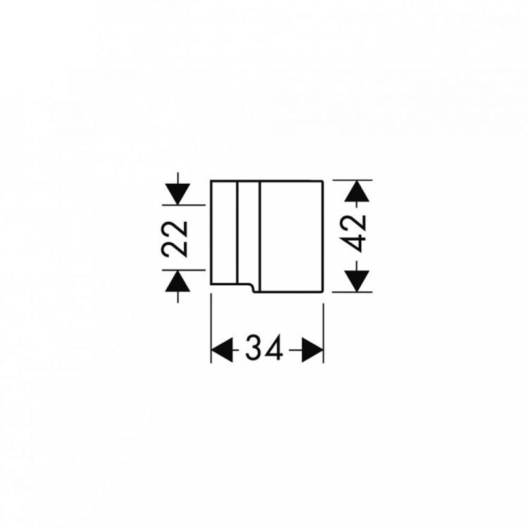 Держатель душа AXOR Starck хром 27515000 Держатель душа AXOR Starck хром 27515000