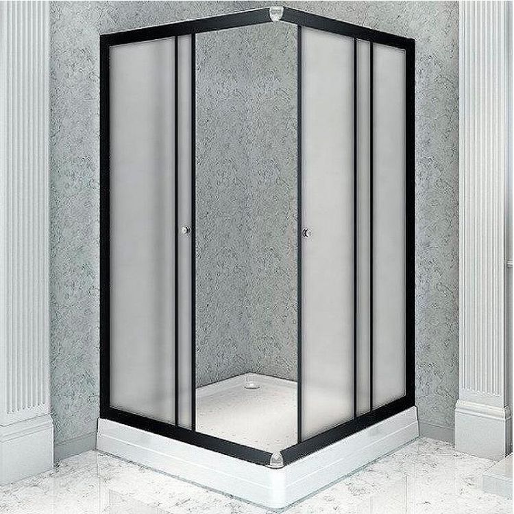 Душевой уголок Radomir Дрим 110x100 L 1-03-6-1-0-1231 профиль Черный стекло матовое