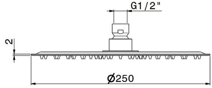 Верхний душ Newform X-Steel 316 29392X.50.050 цвет Inox Верхний душ Newform X-Steel 316 29392X.50.050 цвет Inox