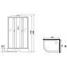 Душевая кабина Niagara Classic 120х90 NG-33294-14R без гидромассажа