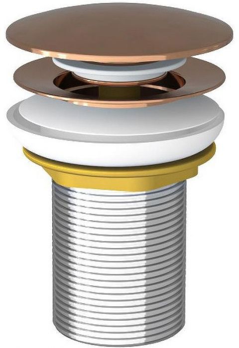 Донный клапан Teska PP1009 click-clack Розовое золото