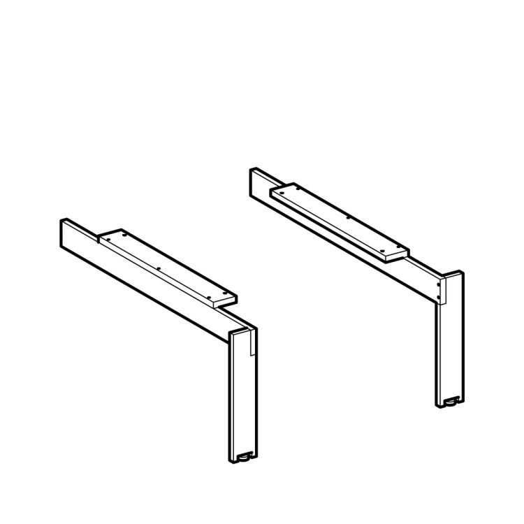 Ножки для шкафчика Geberit Citterio (2 шт.), цвет шампань
