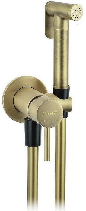 Гигиенический душ со смесителем Giulini Futuro FSH25BROP Бронза матовая