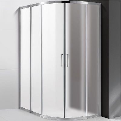 Душевой уголок Cezares Molveno 130x100 MOLVENO-RH-2-130/100-P-Cr профиль Хром стекло рифленое