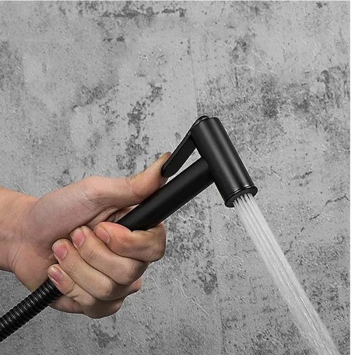 Гигиенический душ со смесителем Gappo G7290-6 с термостатом Черный матовый