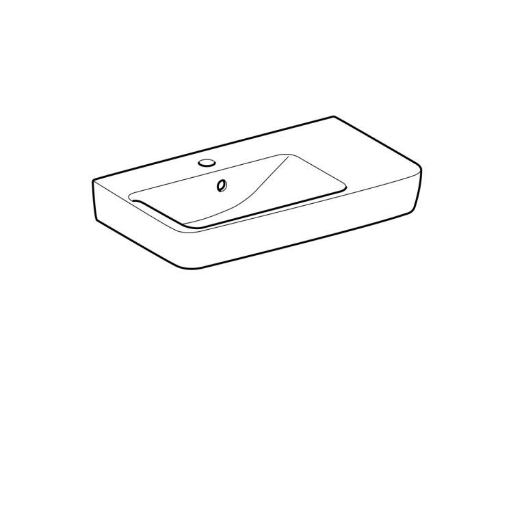 Раковина Geberit Renova Nr.1 Comprimo, 226165000 Раковина Geberit Renova Nr.1 Comprimo, 226165000