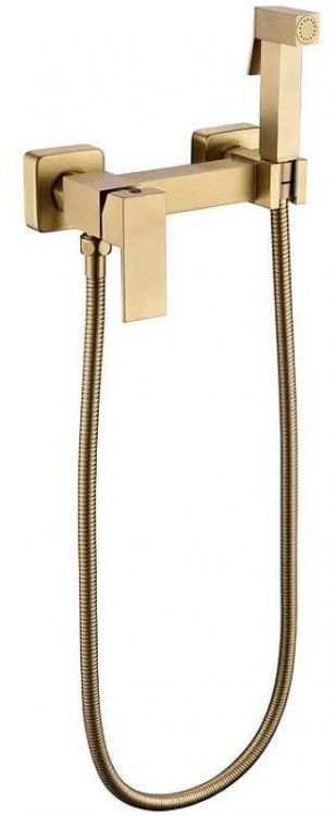 Гигиенический душ со смесителем Grocenberg GB101N-MG Золото матовое