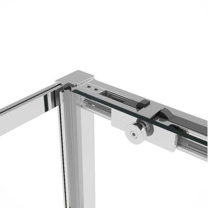 Душевой уголок Vincea Slim Soft 110x90 VSR-1SS9011CL профиль Хром стекло прозрачное
