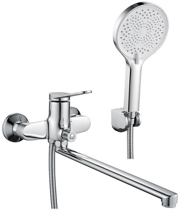 Смеситель для ванны Shevanik S6222 универсальный цвет Хром Смеситель для ванны Shevanik S6222 универсальный цвет Хром