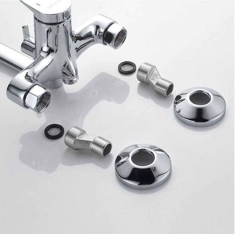 Смеситель для ванны Shevanik S6222 универсальный цвет Хром Смеситель для ванны Shevanik S6222 универсальный цвет Хром