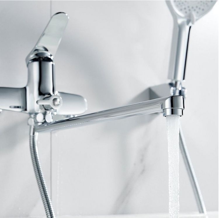 Смеситель для ванны Shevanik S6222 универсальный цвет Хром Смеситель для ванны Shevanik S6222 универсальный цвет Хром