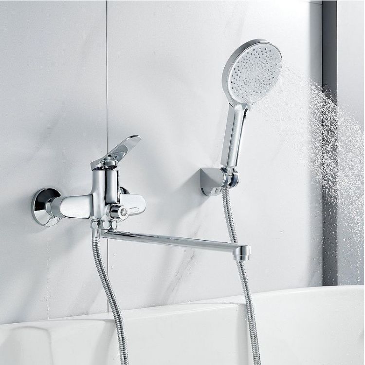 Смеситель для ванны Shevanik S6222 универсальный цвет Хром Смеситель для ванны Shevanik S6222 универсальный цвет Хром